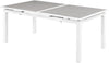 Nizuc Grey manufactured wood Outdoor Patio Extendable Aluminum Dining Table