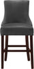 Hannah Grey Velvet Stool