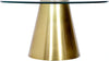 Glassimo Brushed Gold Coffee Table