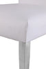 Porsha White Faux Leather Dining Chair