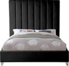 Via Black Velvet Full Bed
