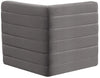 Quincy Grey Velvet Modular Corner Chair