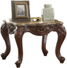 Acme Furniture Jardena End Table in Marble/Cherry Oak 81657