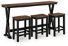 Wildenauer Counter Height Dining Table and 3 Barstools Set