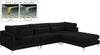 Julia Black Velvet Modular Sectional (4 Boxes)