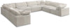 Cozy Cream Velvet Cloud Modular Sectional