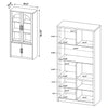 Riva Tall Display Cabinet with LED Lighting