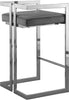 Ezra Grey Velvet Stool