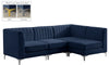 Alina Navy Velvet Modular Sectional