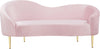 Ritz Pink Velvet Loveseat
