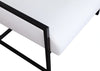Industry White Faux Leather Accent Chair
