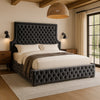 Sedona Grey Velvet King Bed