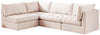 Jacob Pink Velvet Modular Sectional