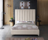 Via Cream Velvet Full Bed