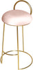 Ring Pink Velvet Counter Stool