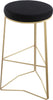 Tres Black Velvet Bar Stool