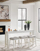 Robbinsdale Counter Height Dining Table and 3 Barstools Set