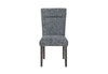 D86 Grey Dining Chair with Brown Legs