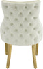 Tuft White Faux Leather Dining Chair