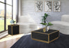 Glitz Black Faux Marble Coffee Table