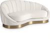 Shelly Cream Velvet Chaise