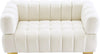 Gwen Cream Velvet Loveseat