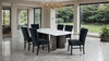 Selsey Dining Table, White Stone Top