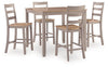 Harperfeld Counter Height Dining Table and 4 Counter Stools