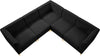 Alina Black Velvet Modular Sectional