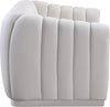 Dixie Cream Velvet Loveseat
