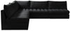 Jacob Black Velvet Modular Sectional