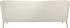 Hermosa Cream Velvet Sofa