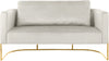 Casa Cream Velvet Loveseat