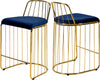 Gio Navy Velvet Stool