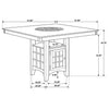 Gabriel 5 Pc Counter Height Dining Sets