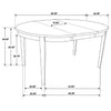 Gabriel 5-piece Extension Leaf Dining Table Set Cappuccino