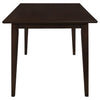 Gabriel 5-piece Rectangular 59-inch Closed Back Dining Set Cappuccino