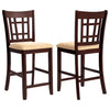 Lavon 24" Counter Stools Tan and Brown (Set of 2) image