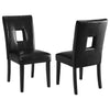 Shannon Open Back Upholstered Dining Chairs Black (Set of 2) image