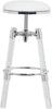 Venus White Faux Leather Adjustable Stool
