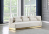 Marquis Cream Velvet Sofa