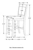 Dewey 5 Pc Counter Height Dining Sets