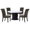 Sherry Rectangular Marble Top Dining Table set