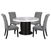 Sherry Rectangular Marble Top Dining Table set