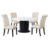 Sherry Rectangular Marble Top Dining Table set