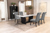 Sherry Rectangular Marble Top Dining Table set