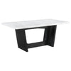Sherry Rectangular Marble Top Dining Table set