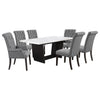 Sherry Rectangular Marble Top Dining Table set