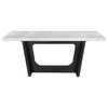 Sherry Rectangular Marble Top Dining Table set