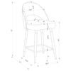 Ellie 5 Pc Counter Height Dining Sets Gray